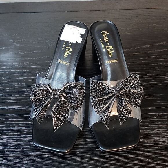 BRAND NEW CHASE+CHLOE BOWNOT SLIP-ON STYLE WOMEN'S SANDAL - Picture 2 of 15